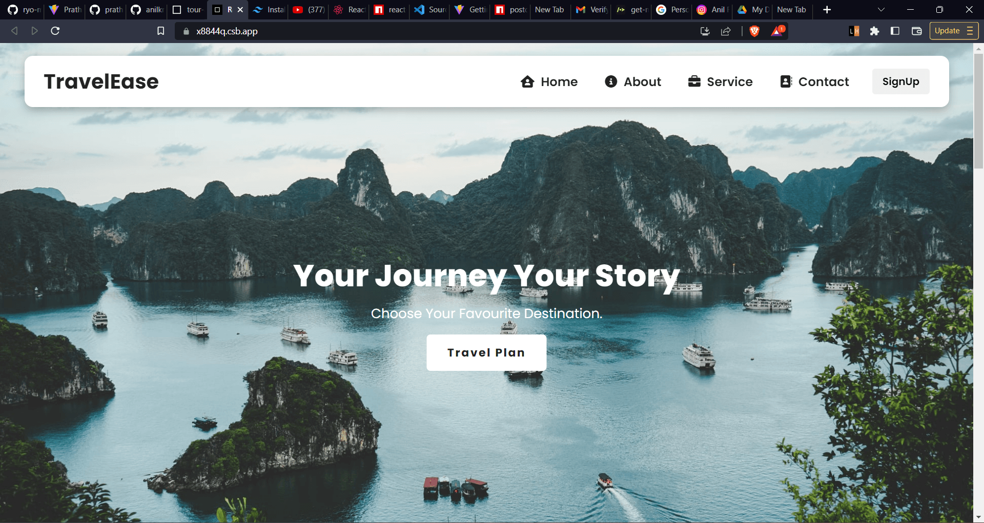 TravelEase Booking Interface